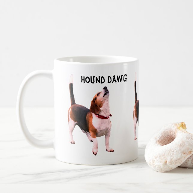 Mug Hound Dawg Beagle Funny Chien (Avec donut)