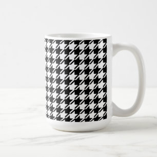Mug Houndstooth BW Rpt Motif