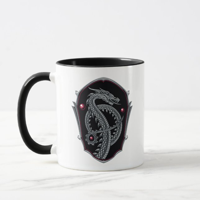 Mug HOUSE of the Dragon | Silver Dragon Crest (Gauche)