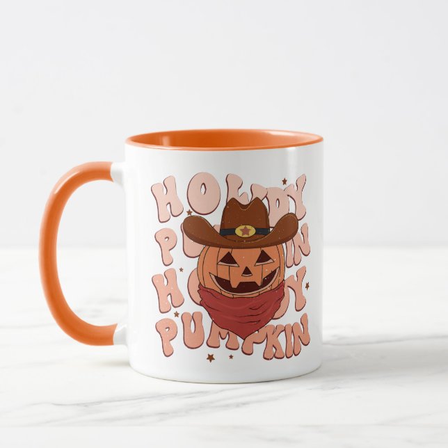 Mug Howdy Citrouille Retro Halloween (Gauche)