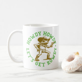 Mug Howdy Howdy Obtenons Rowdy Cowboy Frog Western