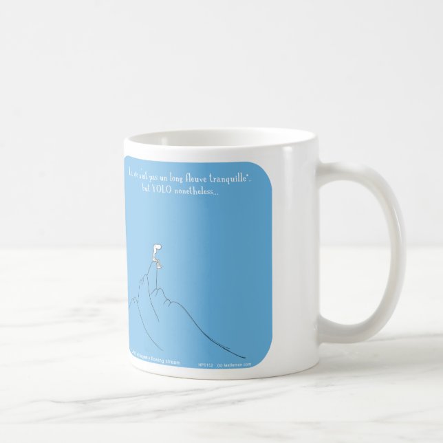 Mug HP5152, la "planète de Harold", YOLO, la vie, (Droite)