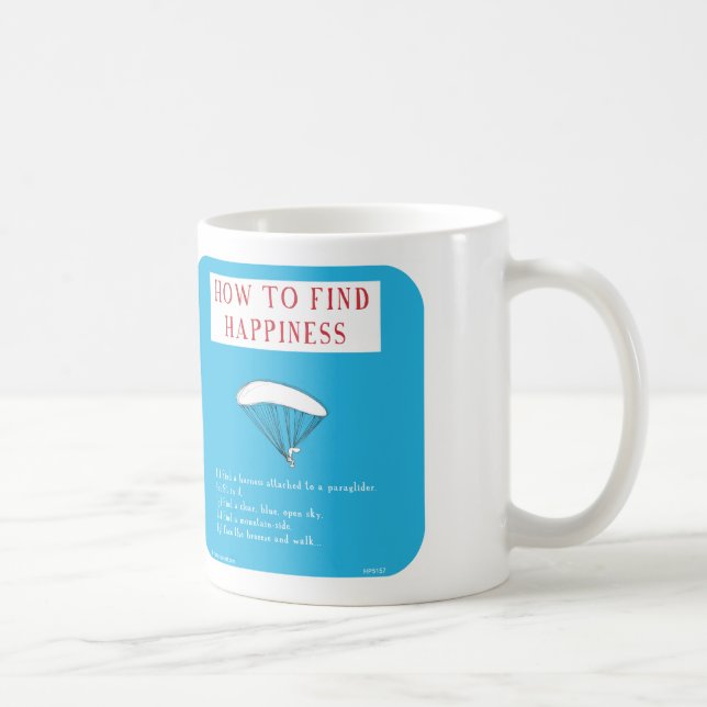 Mug HP5157, paraglide, parapentisme, bonheur (Droite)