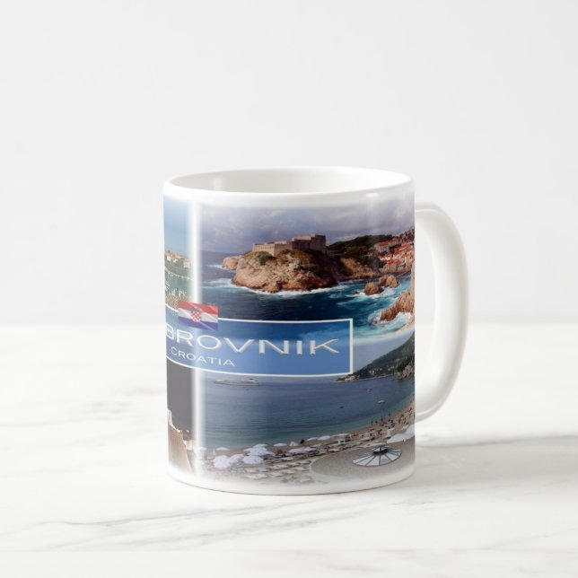 Mug HR Croatie - Dubrovnik - (Devant droit)