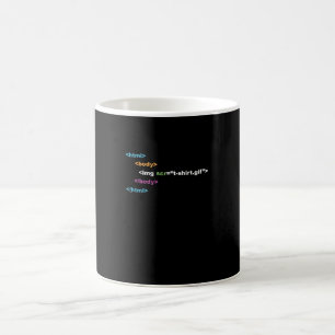Mug HTML drôle de code de programme informatique