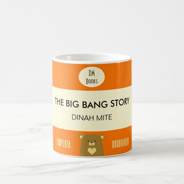 Mug Huez l'ours - orange de citrouille (Centre)