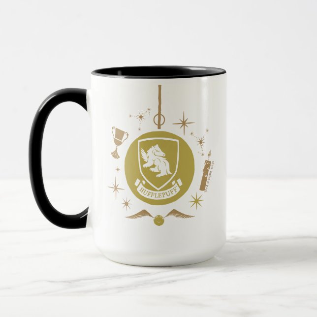 Mug HUFFLEPUFF™ - Graphique Bauble de vacances (Gauche)