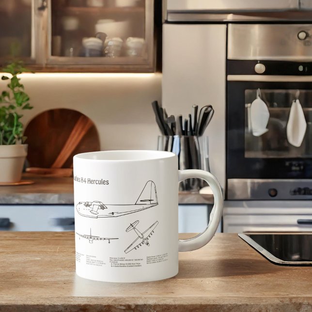 Mug Hughes H-4 Hercules Oie d'épinette - Plans d'avion (Créateur téléchargé)