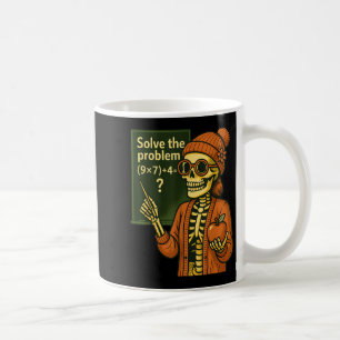 Mug Hugvyn Halloween squelette six sept 67 mème Pemdas