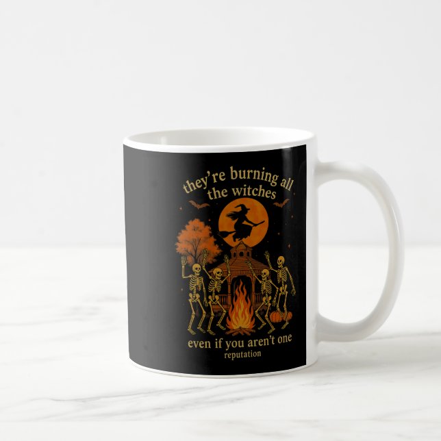Mug Hugvyn They're Burning All The Witches Skeleton Wi (Droite)