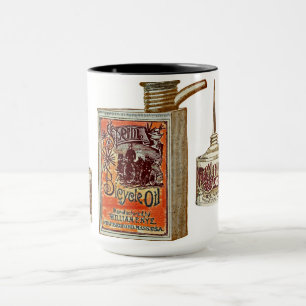 Mug Huile Vintage amusante pour bicyclette