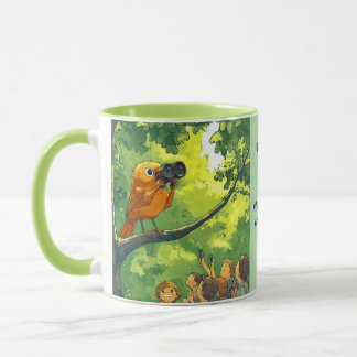 Mug Humains observant les oiseaux