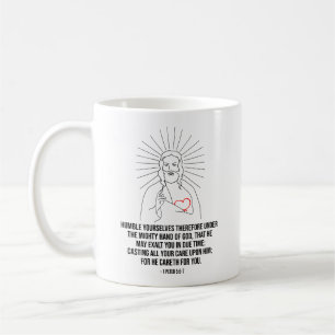 Mug Humble Toi-Même Donc Sous La Main Puissante