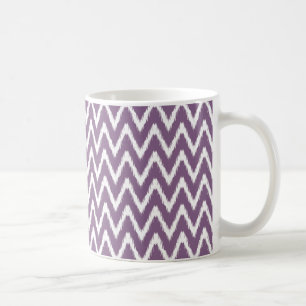 Mug Humeurs asiatiques violettes Ikat Chevrons