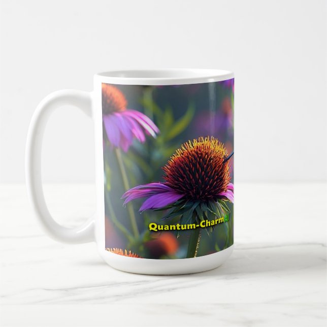 Mug Humming birds love Echinacea 01 (Gauche)