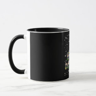 Mug humoriste whippet décoration d'ornement d'arbre d