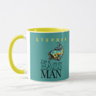 Mug Humour Bass Man avec nom