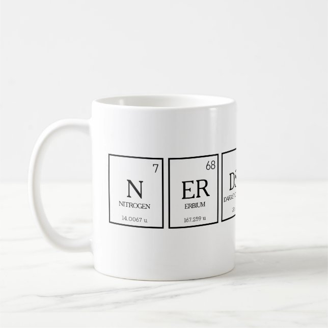 Mug humour chimique des éléments de table périodiques  (Gauche)
