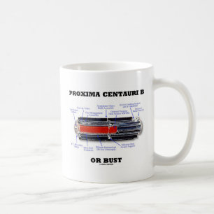 Mug Humour d'astronomie Proxima Centauri b ou Bust RTG