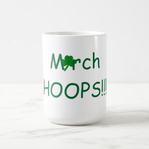 Mug Humour de basket-ball de CERCLES de mars 15 onces.