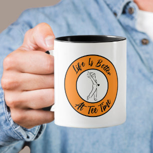Mug Humour de golfeur Heure de départ Blague drôle Spo
