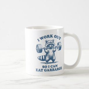 Mug Humour de gym de Raton Laveur Drôle Je fais du spo