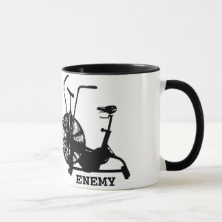 Mug Humour de gym Noir Blanc Drôle Entraînement