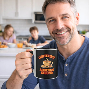 Mug Humour de la deuxième citation du café