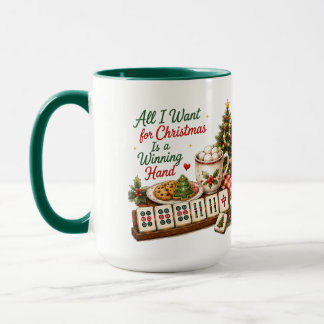 Mug Humour de Mahjong de Noël