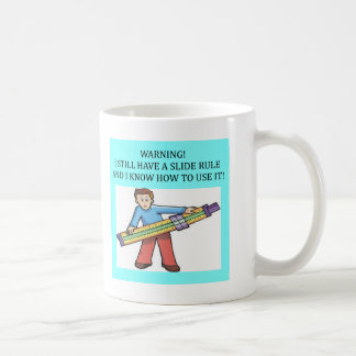 Mug humour de maths de règle à calcul