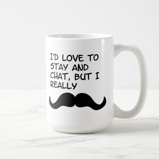 Mug Humour de moustache (Droite)