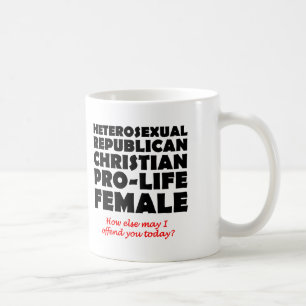 Mug Humour de mugue chrétienne républicaine offensante