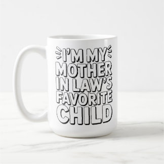 Mug Humour de Parent Drôle Enfant Préféré Belle-Mère