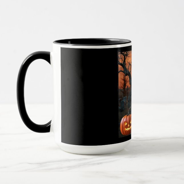 Mug Humour de pierre gravée d'Halloween "Alotta B. Loo (Gauche)