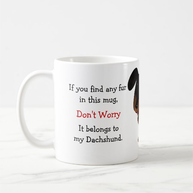 Mug Humour de propriétaire de teckel (Gauche)