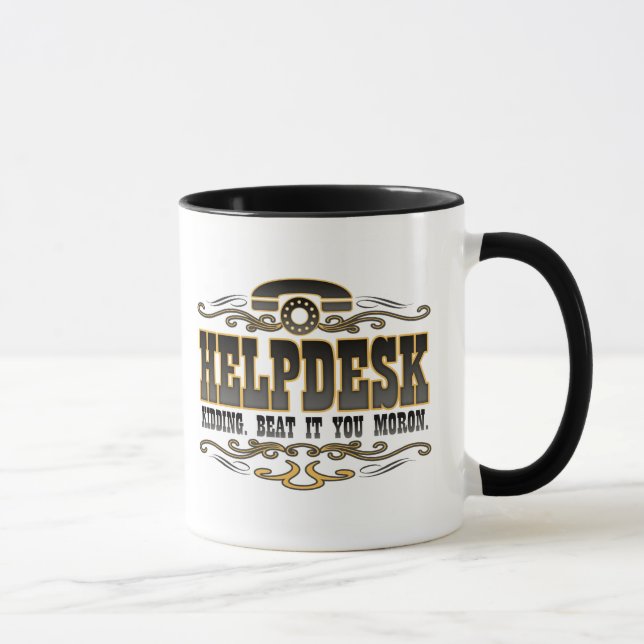 Mug Humour de support technique (Droite)