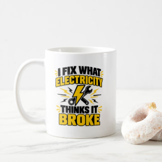 Mug Humour d'électricien Je répare ce que l'électricit