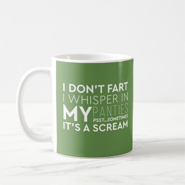 Mug Humour drôle de citation je ne fais pas café de (Gauche)