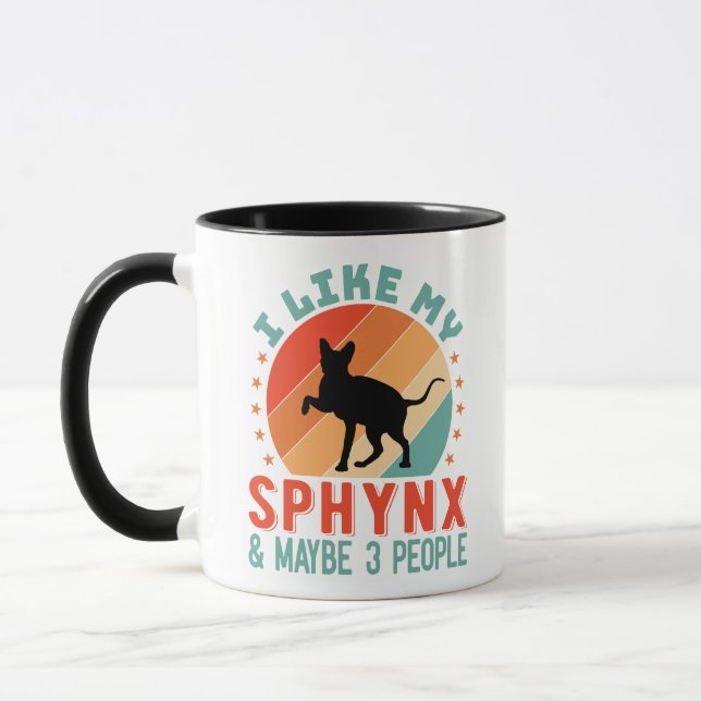 Mug Humour du propriétaire canadien de chats en sphynx (Gauche)