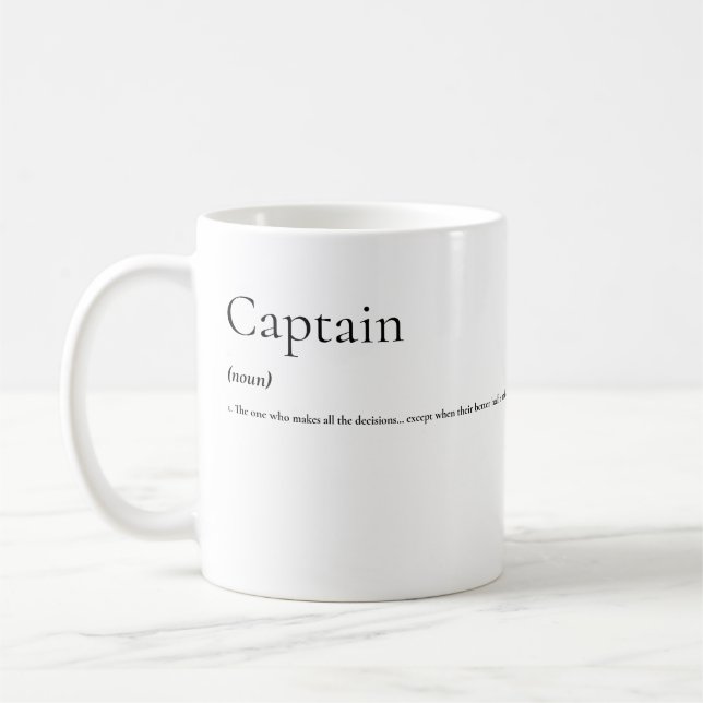 Mug Humour nautique : la vraie définition du marin (Gauche)