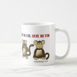 Mug Humour sage de 4 singes