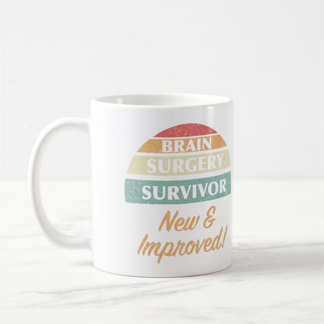Mug Humour survivant de la chirurgie du cerveau (Gauche)