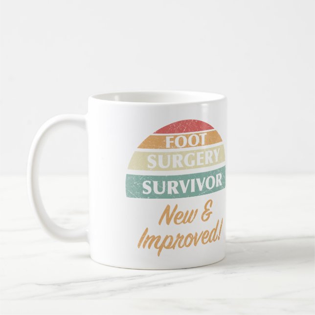 Mug Humour survivant de la chirurgie du pied (Gauche)