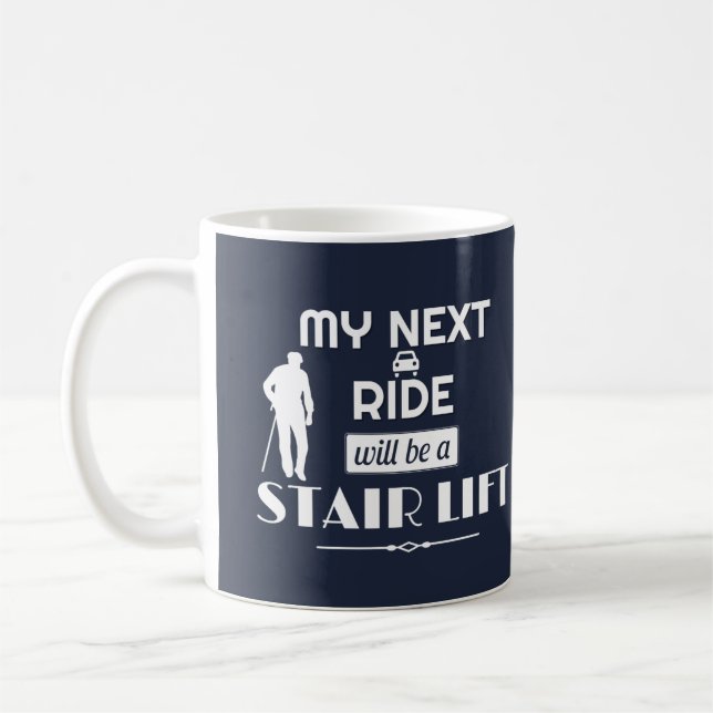 Mug Humour vieillissant - escalier (Gauche)