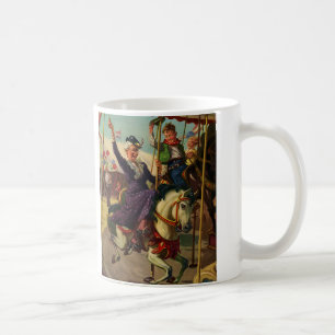 Mug Humour Vintage, Grand-mère sur un cheval de manège