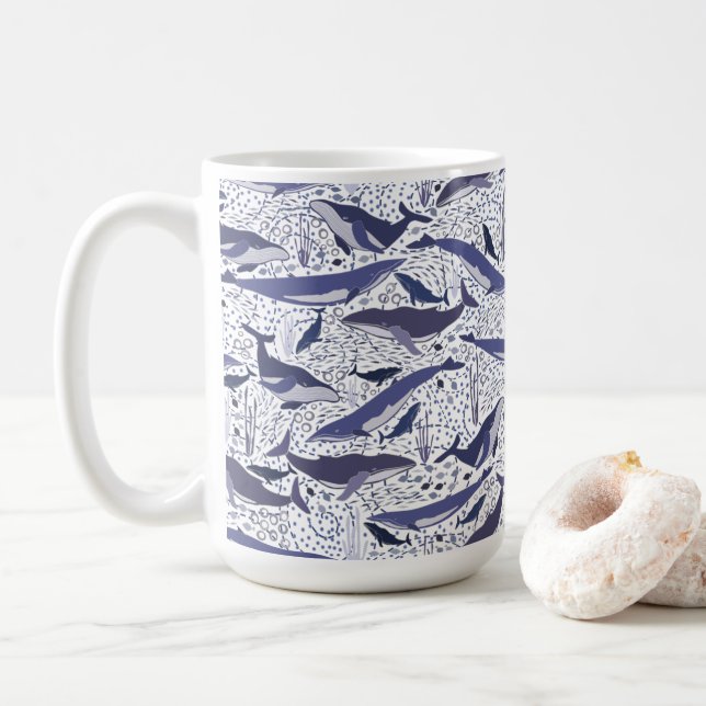 Mug Humpback and Fin Whales (Avec donut)