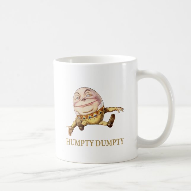MUG HUMPTY DUMPTY ASSIS SUR UN MUR - NURSERSERY RHYME (Droite)