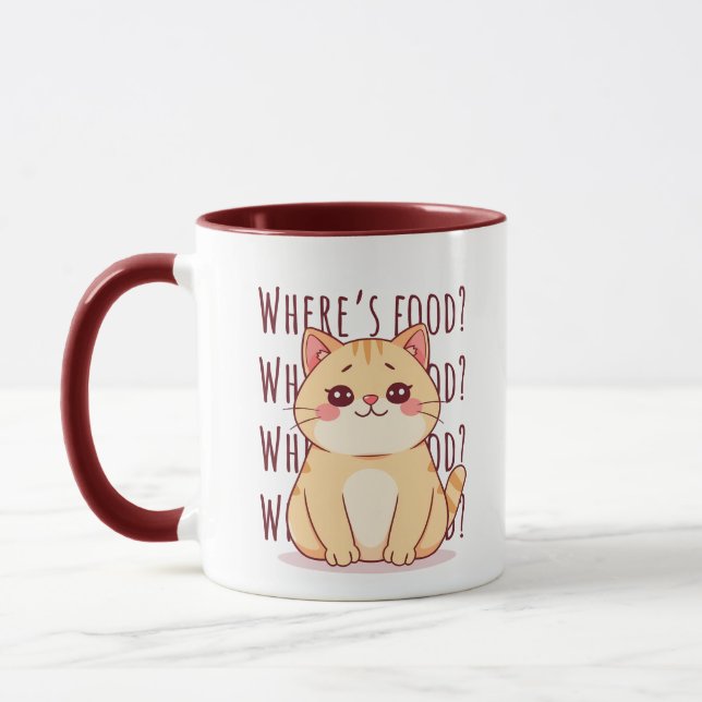 Mug Hungry Ginger Cat  (Gauche)