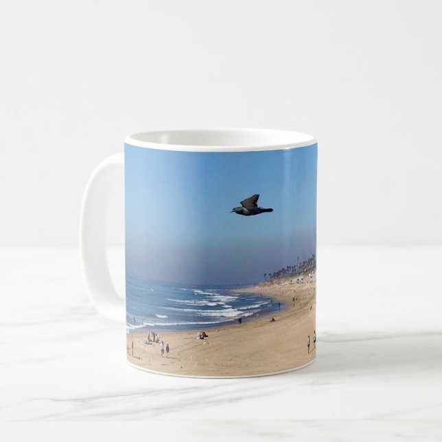 Mug Huntington Beach, Californie (Devant gauche)