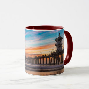 Mug Huntington Beach Pier au coucher du soleil